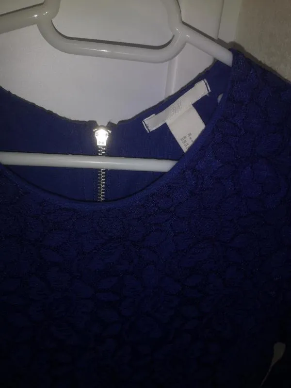Rochie casual H&M EU 38 | Albastru, Midi, Mânecă lungă - Image 6