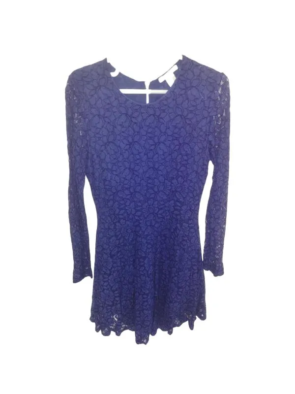 Rochie casual H&M EU 38 | Albastru, Midi, Mânecă lungă