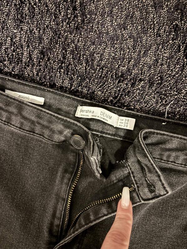 Blugi Bershka EU 38 | Negru, Talie medie, Jeggings fit - Image 5