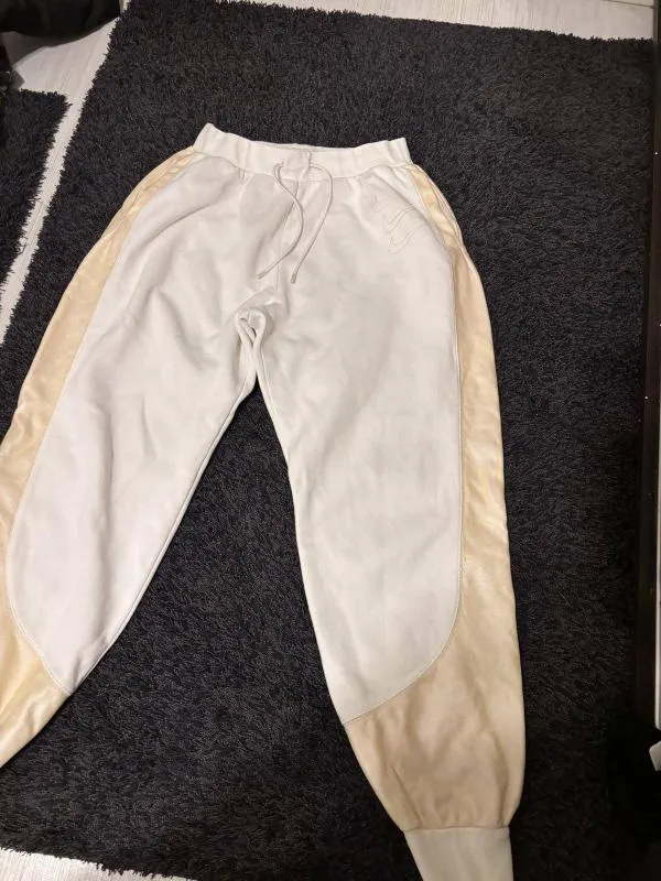 Pantaloni Nike M | Bej, Lungi, Talie înaltă - Image 2