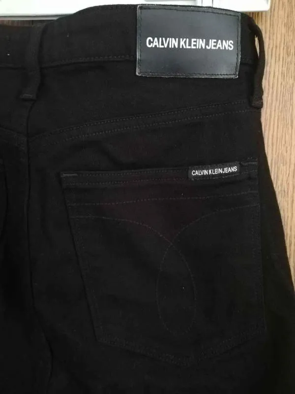Blugi Calvin Klein EU 36 | Negru, Lungi, Talie înaltă, Skinny fit, Bumbac - Image 4