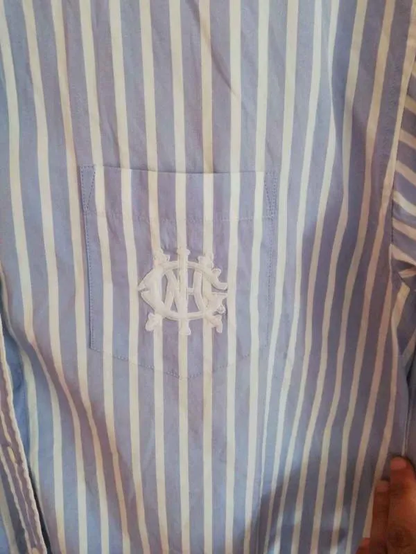 Cămașă cu dungi Gant L | Bleu, Mânecă lungă, Dungi, Bumbac - Image 4