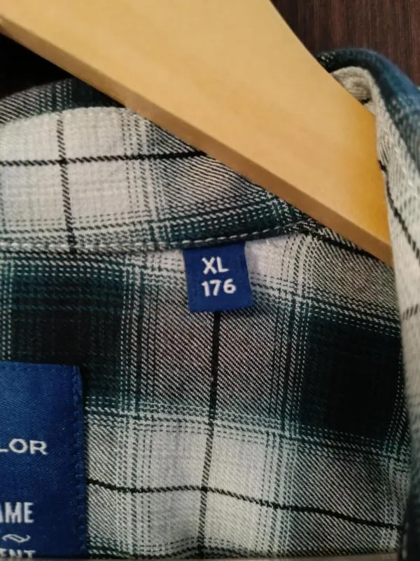Cămașă cu carouri Tom Tailor XL | Verde, Mânecă lungă, Carouri, Bumbac - Image 6