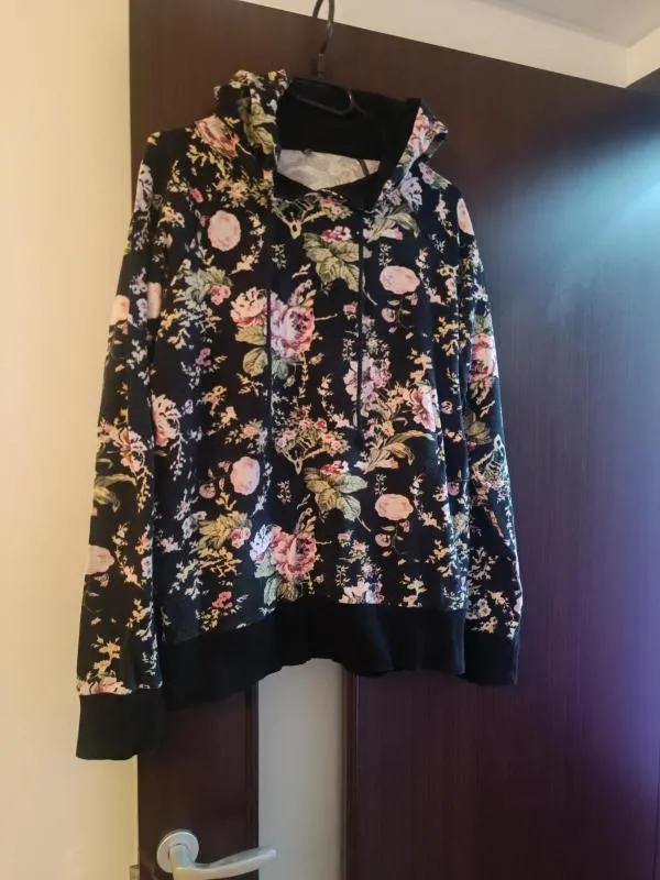 Hanorac Jyu M | Multicolor, Normal, Floral & Tropical, Bumbac - Image 2