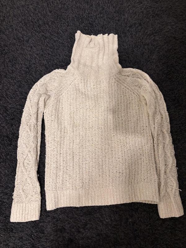 Pulover cu guler înalt Q S EU 38 | Crem, Normal, Mânecă lungă, Regular fit - Image 2