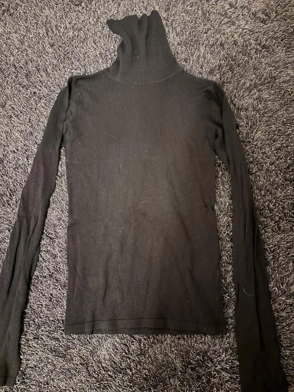 Pulover cu guler înalt Pull&Bear EU 36 | Negru, Normal, Mânecă lungă, Regular fit - Image 3