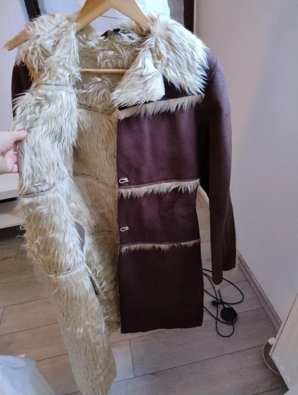 Cojoc dama Blanc - Noir EU 38 | Maro, Fără glugă, Poliester - Image 2
