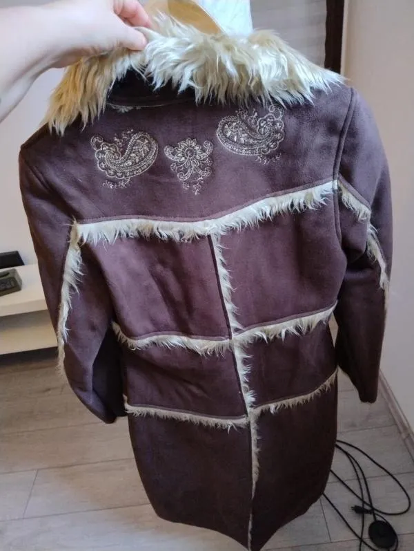 Cojoc dama Blanc - Noir EU 38 | Maro, Fără glugă, Poliester - Image 5