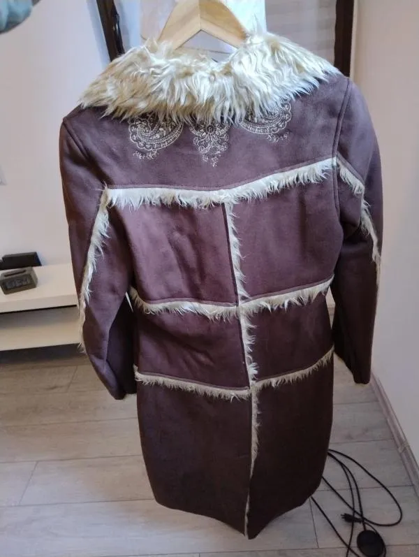 Cojoc dama Blanc - Noir EU 38 | Maro, Fără glugă, Poliester - Image 4