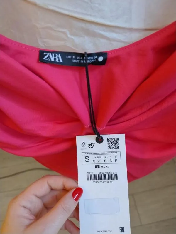 Maiou Zara EU 36 | Fuchsia, Normal, Bretele subțiri, Elastan - Image 7