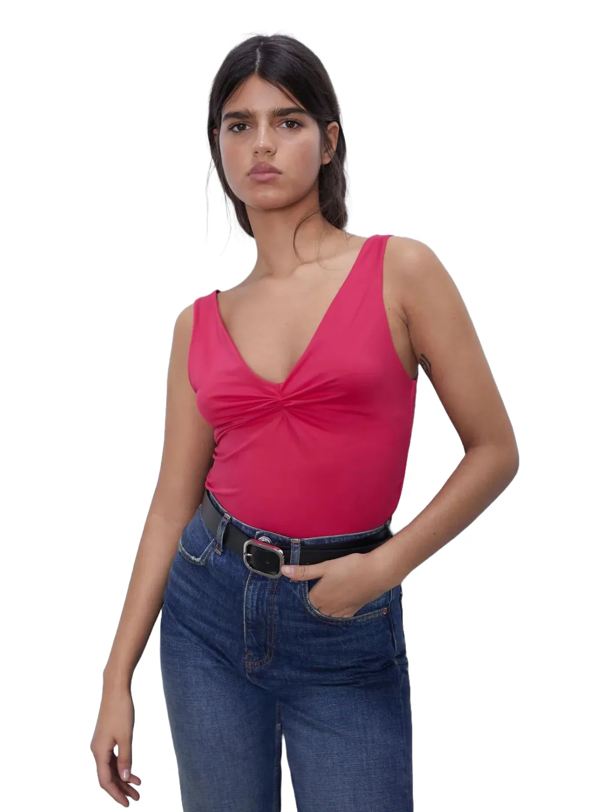 Maiou Zara EU 36 | Fuchsia, Normal, Bretele subțiri, Elastan