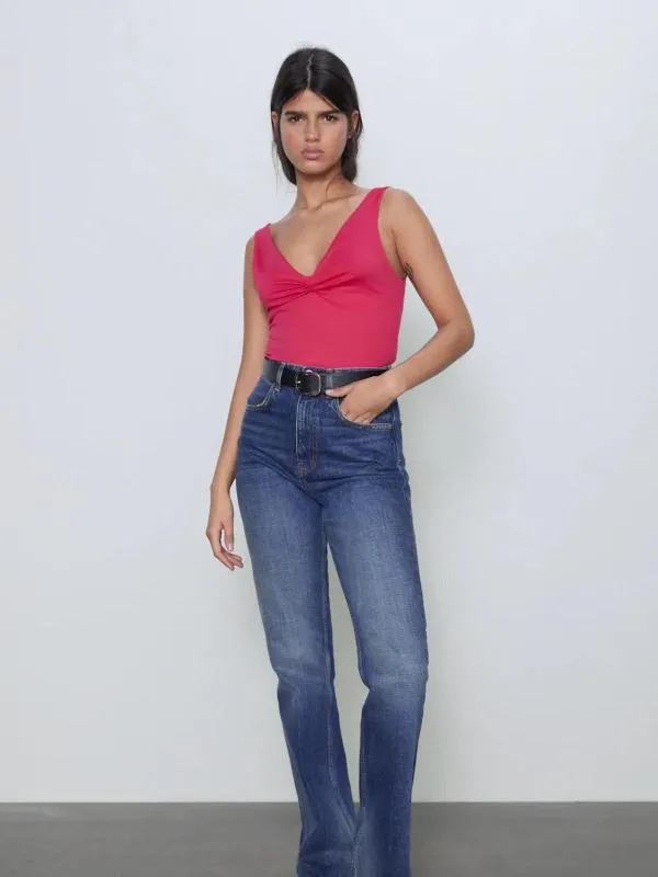 Maiou Zara EU 36 | Fuchsia, Normal, Bretele subțiri, Elastan - Image 2