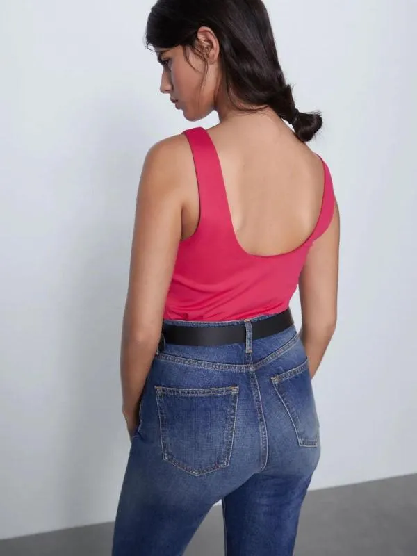 Maiou Zara EU 36 | Fuchsia, Normal, Bretele subțiri, Elastan - Image 3