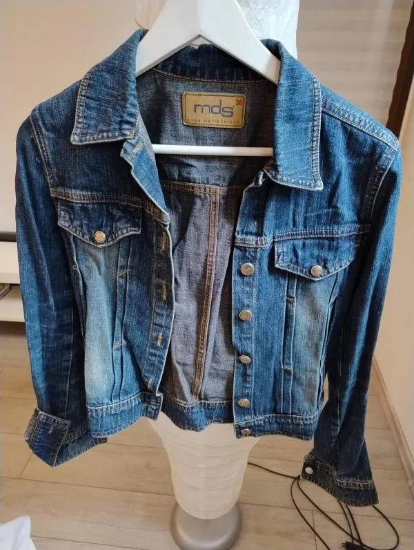 Geacă din denim mds EU 36 | Bleumarin, Fără glugă, Denim - Image 5