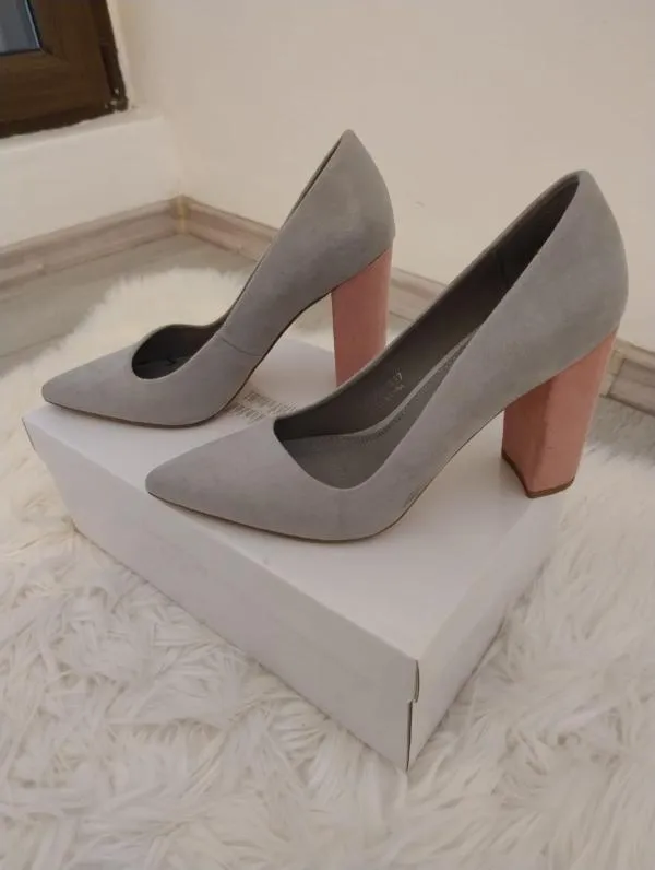 Pantofi cu toc înalt Mohito EU 37 | Gri - Image 5