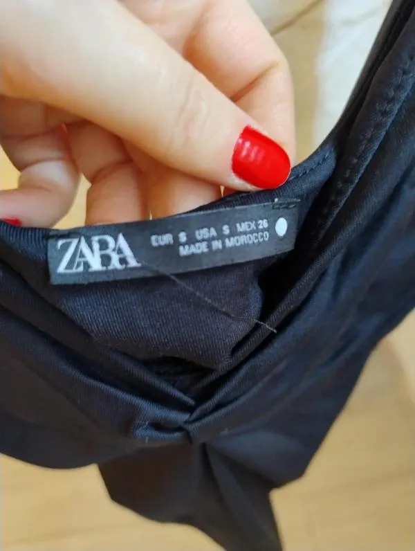 Maiou Zara EU 36 | Negru, Normal, Bretele subțiri, Elastan - Image 4