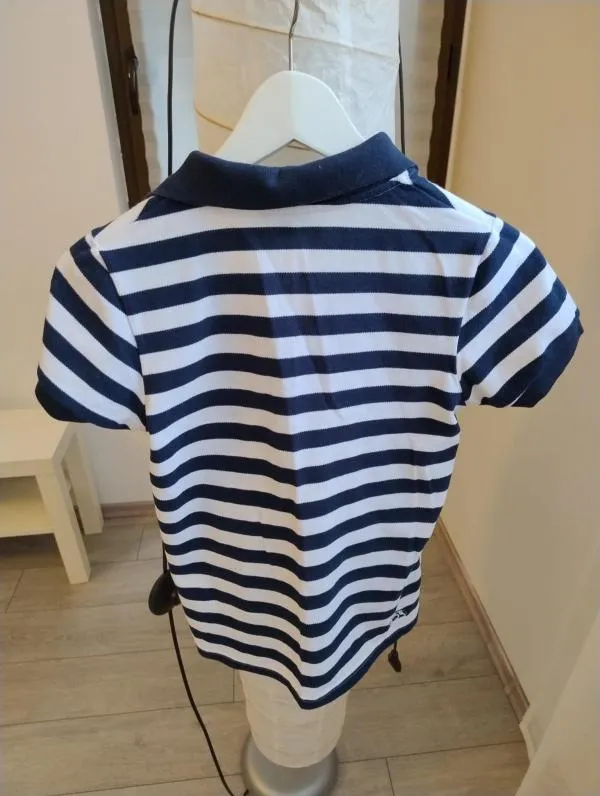 Tricou polo Lonsdale EU 36 | Bleumarin, Normal, Mânecă scurtă, Dungi, Bumbac - Image 4