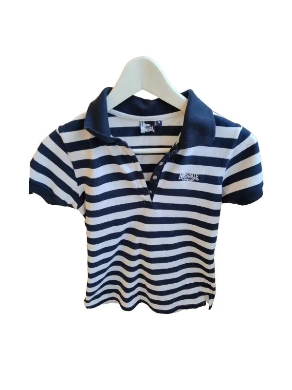 Tricou polo Lonsdale EU 36 | Bleumarin, Normal, Mânecă scurtă, Dungi, Bumbac