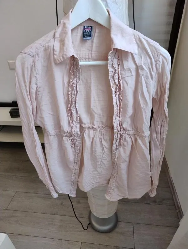 Cămașă Zara EU 36 | Roz, Normal, Mânecă lungă, Bumbac - Image 5