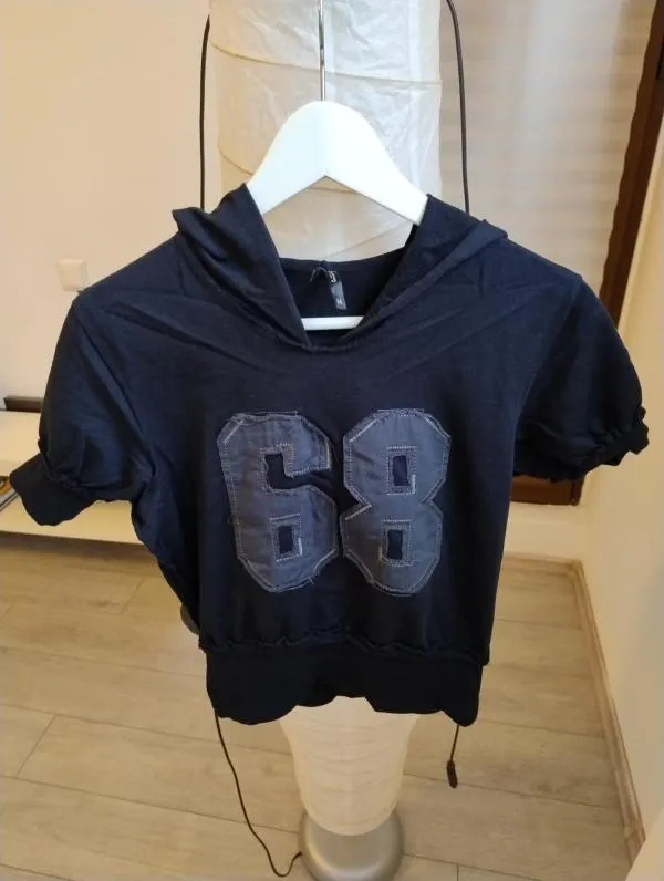 Tricou Stradivarius EU 38 | Negru, Normal, Mânecă scurtă, Bumbac - Image 2
