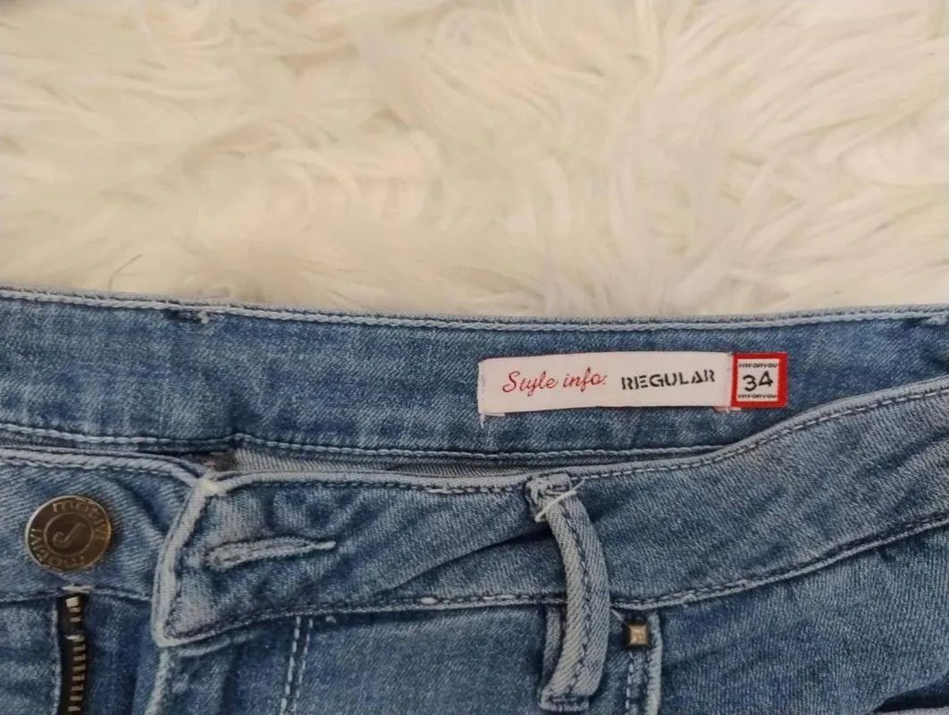 Blugi Motivi EU 34 | Albastru, Scurți, Talie joasă, Denim - Image 3