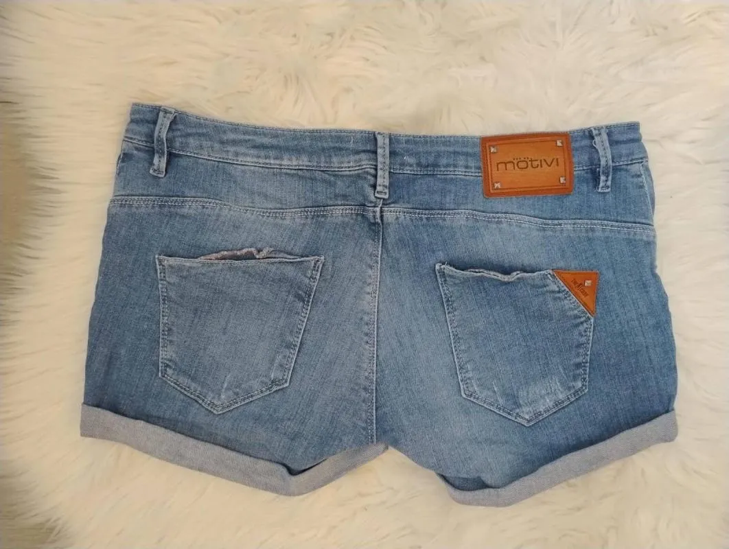 Blugi Motivi EU 34 | Albastru, Scurți, Talie joasă, Denim - Image 4