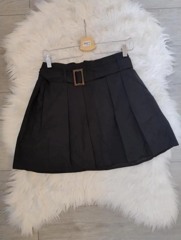 Fustă plisată River Island EU 38 | Negru, Mini, Plisată fit, Pliuri, Bumbac - Image 6