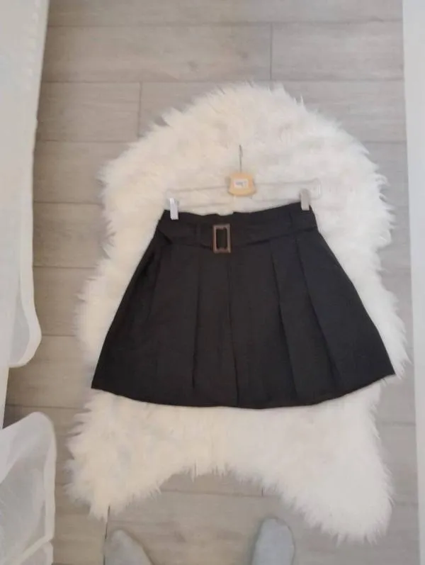 Fustă plisată River Island EU 38 | Negru, Mini, Plisată fit, Pliuri, Bumbac - Image 2