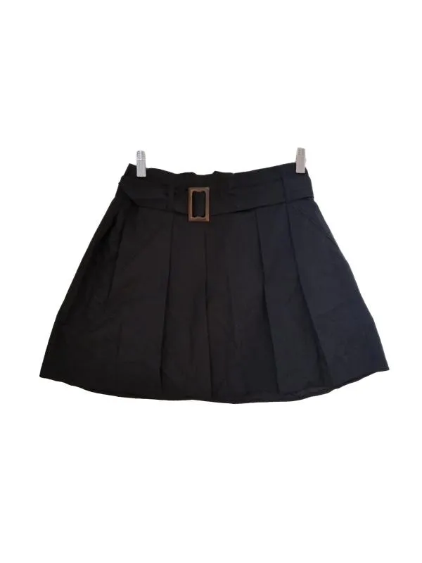 Fustă plisată River Island EU 38 | Negru, Mini, Plisată fit, Pliuri, Bumbac