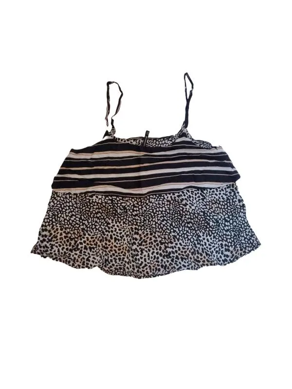 Maiou Stradivarius EU 38 | Multicolor, Normal, Bretele subțiri, Animal print, Bumbac