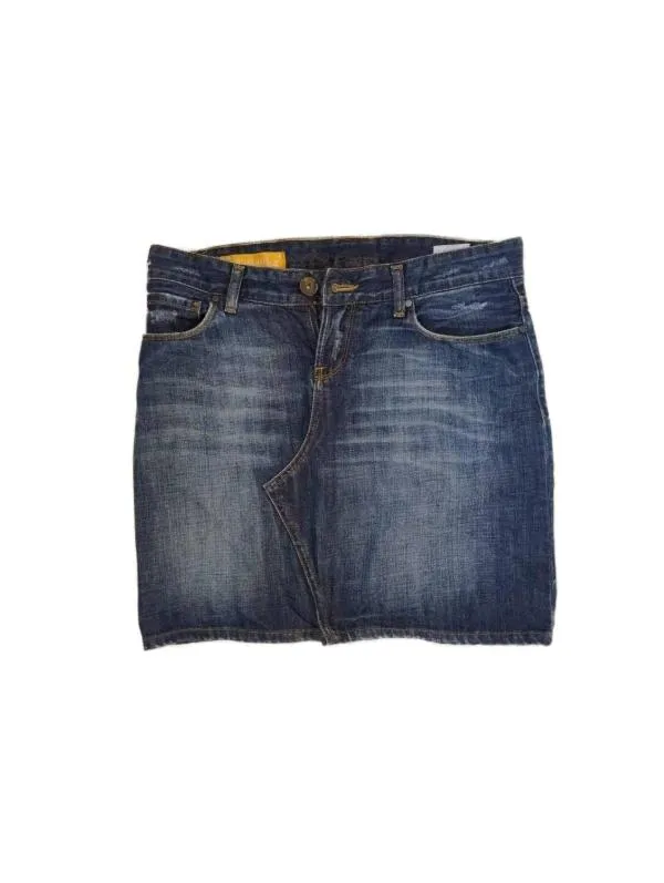 Fustă din denim Cross Jeans EU 36 | Bleumarin, Mini, Bumbac