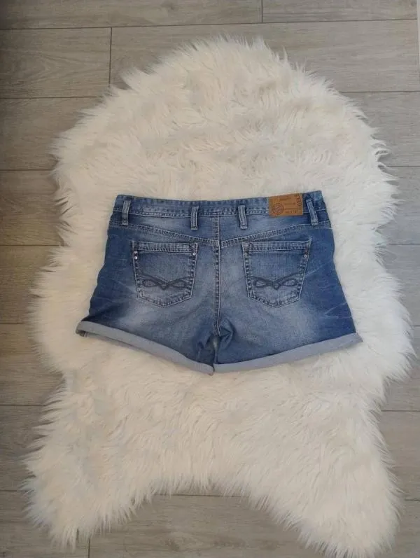 Blugi Jennyfer EU 38 | Albastru, Scurți, Talie medie, Denim - Image 3