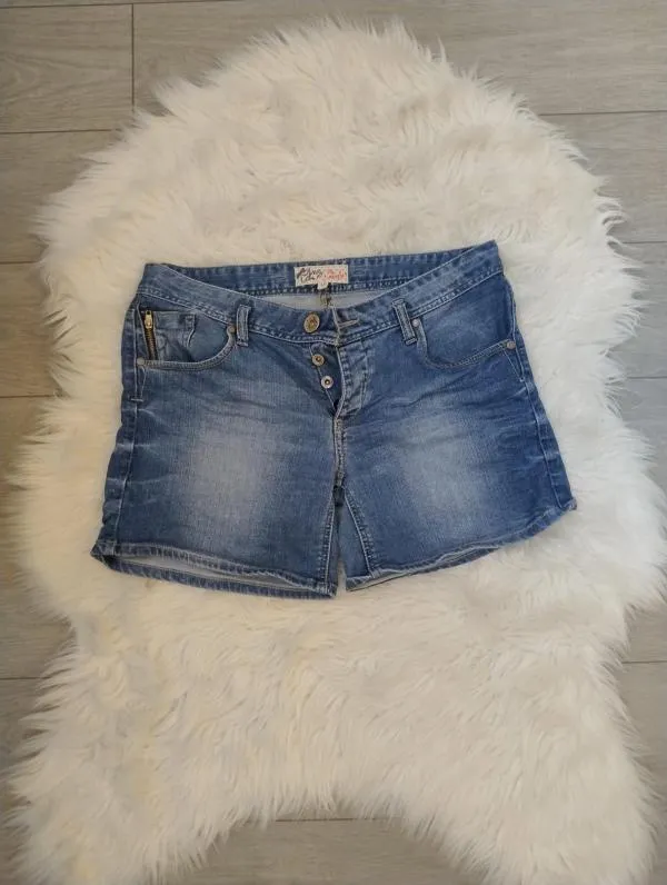 Blugi Jennyfer EU 38 | Albastru, Scurți, Talie medie, Denim - Image 2