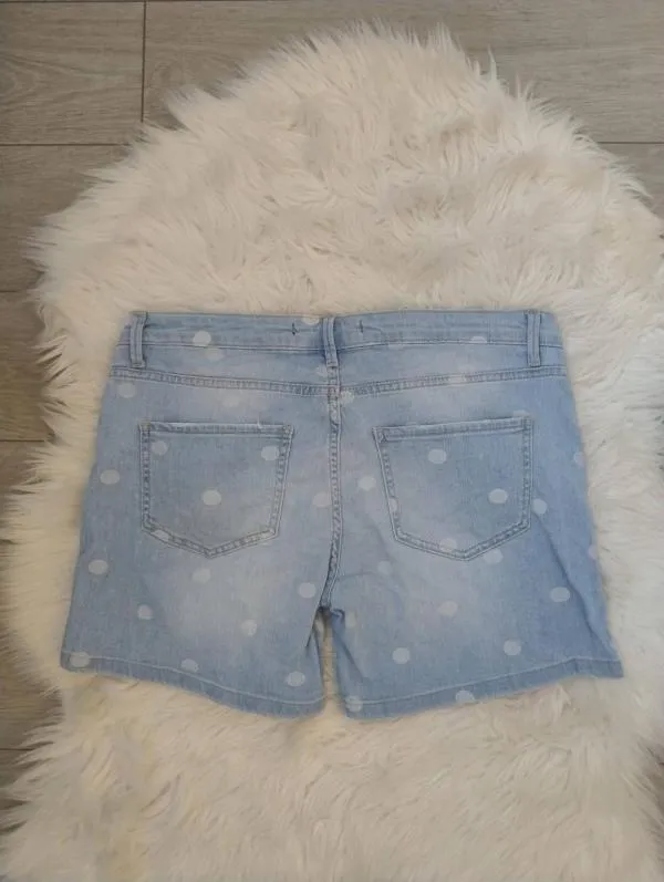 Blugi Minimum EU 38 | Bleu, Scurți, Talie medie, Buline & Imprimeuri mici, Denim - Image 2