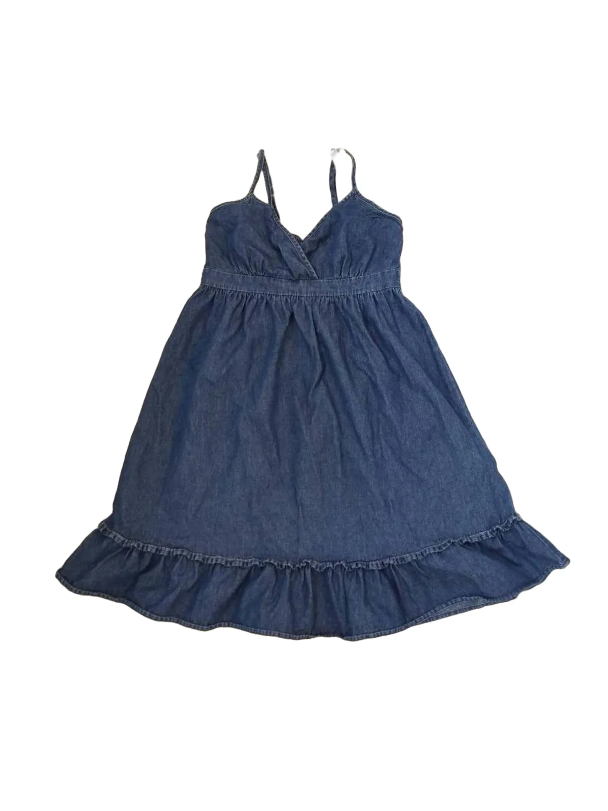 Rochie din denim Ech S-M | Bleumarin, Midi, Bretele subțiri, Denim
