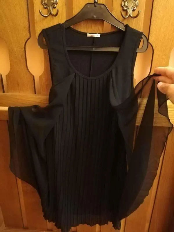 Pijamale Intimissimi EU 36 | Negru, Pliuri, Vâscoză - Image 2