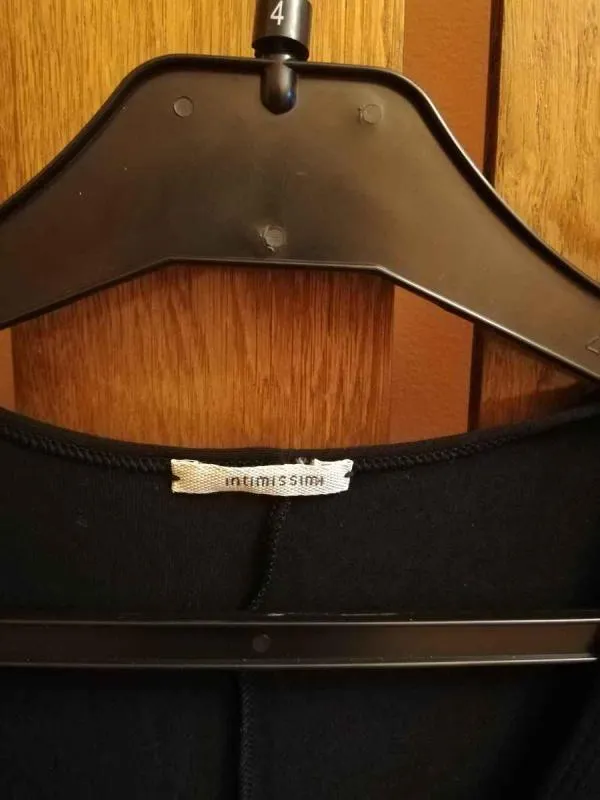 Pijamale Intimissimi EU 36 | Negru, Pliuri, Vâscoză - Image 4