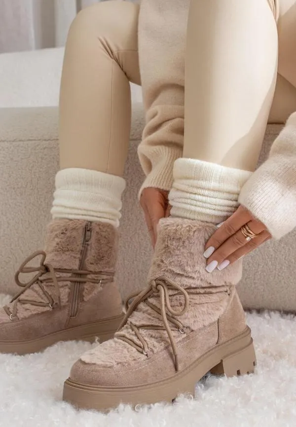 Ghete Ideal Shoes EU 38 | Bej - Image 3