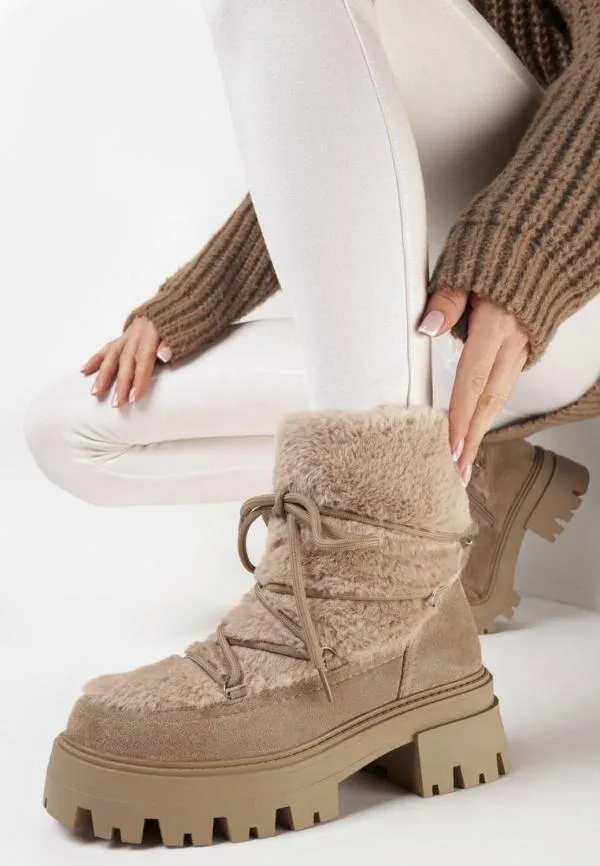 Ghete Ideal Shoes EU 38 | Bej - Image 4
