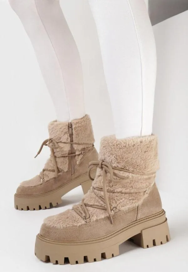 Ghete Ideal Shoes EU 38 | Bej - Image 5