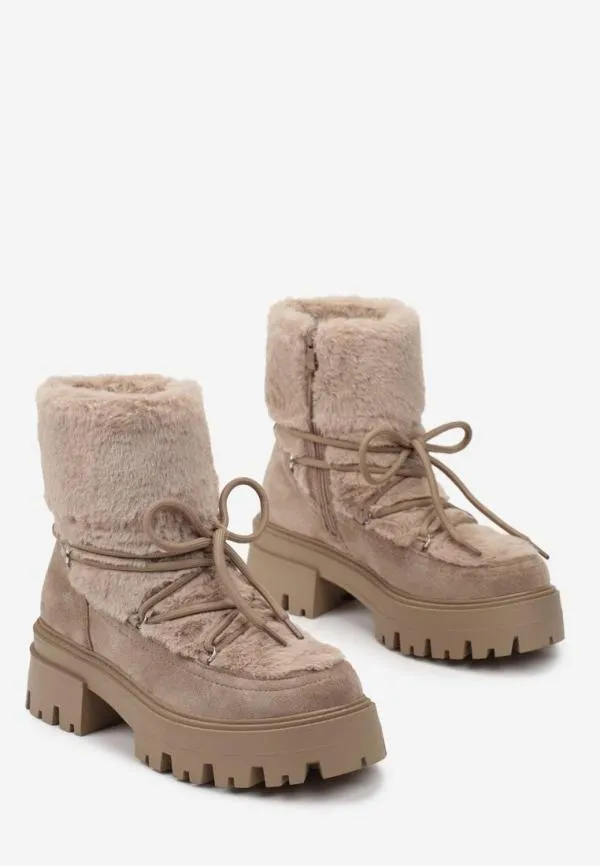 Ghete Ideal Shoes EU 38 | Bej - Image 2