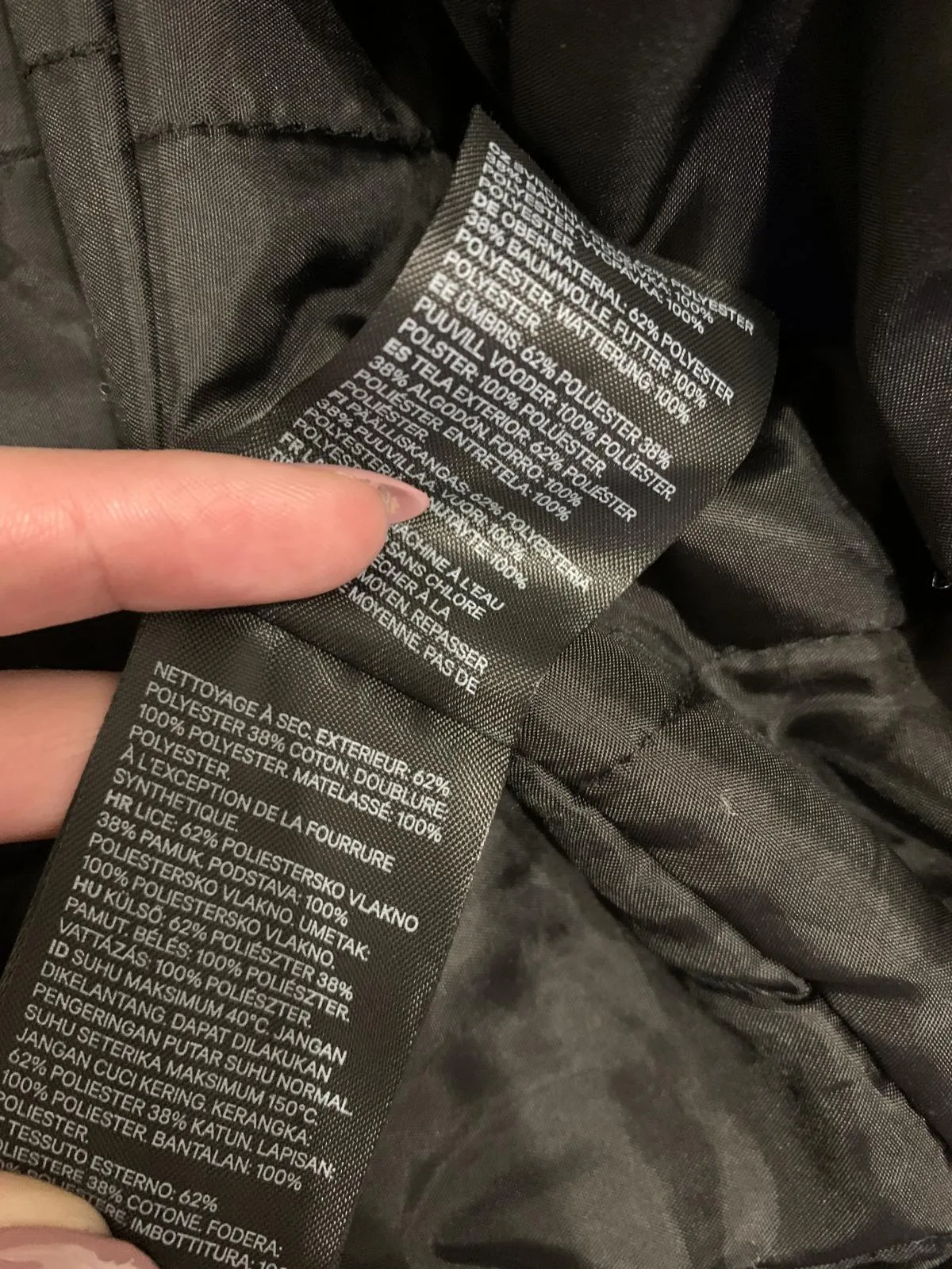 Geacă parka Bershka EU 32 | Negru, Cu glugă - Image 8