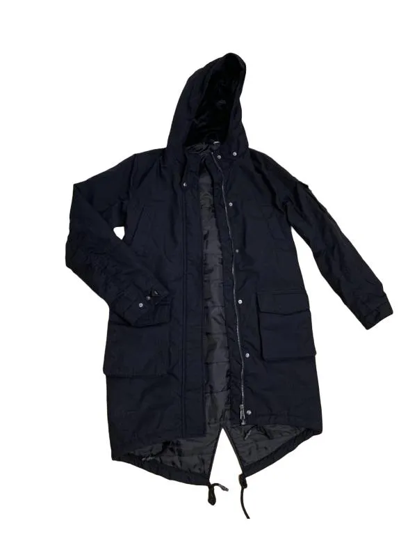 Geacă parka Bershka EU 32 | Negru, Cu glugă