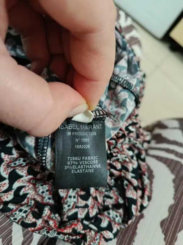 Maletă Isabel Marant S | Multicolor, Normal, Mânecă lungă, Floral & Tropical, Vâscoză - Image 9