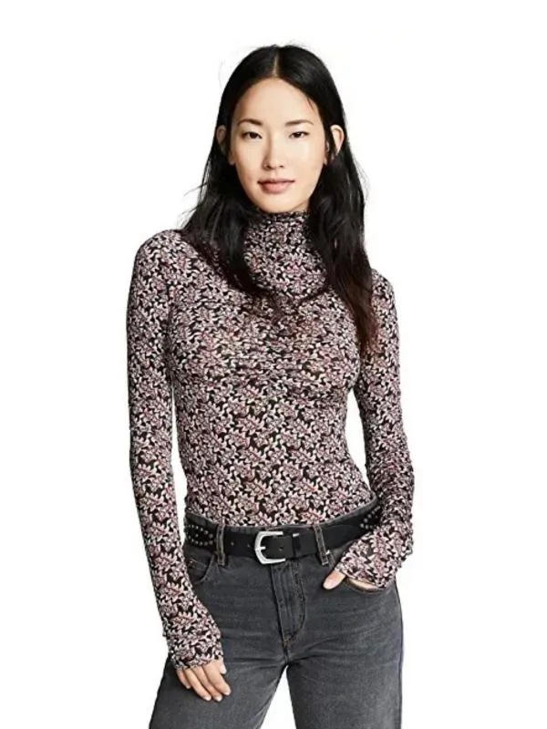 Maletă Isabel Marant S | Multicolor, Normal, Mânecă lungă, Floral & Tropical, Vâscoză