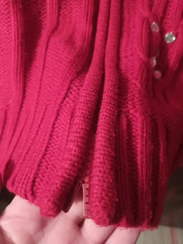 Pulover DanDan EU 38 | Roșu, Normal, Mânecă lungă, Regular fit, Acrilic - Image 3