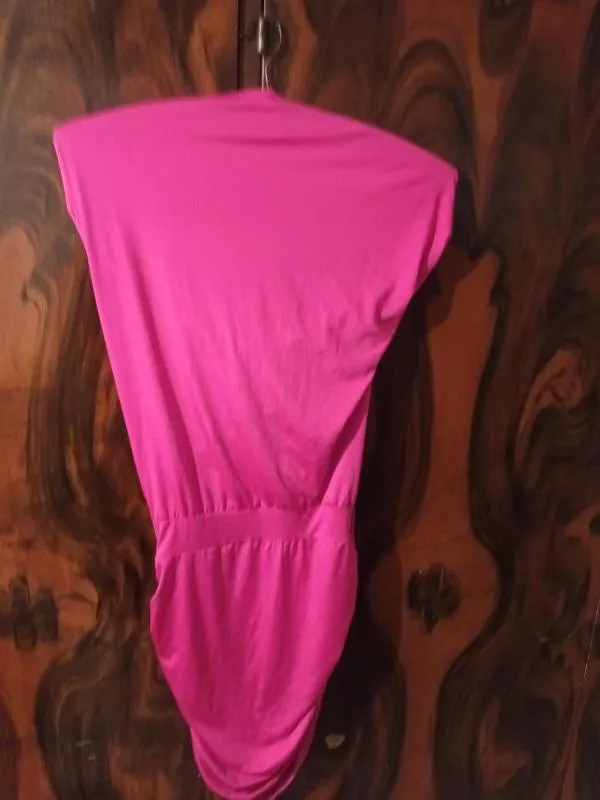 Rochie mulată Shein EU 38 | Fuchsia, Midi, Dantelă, Elastan - Image 3