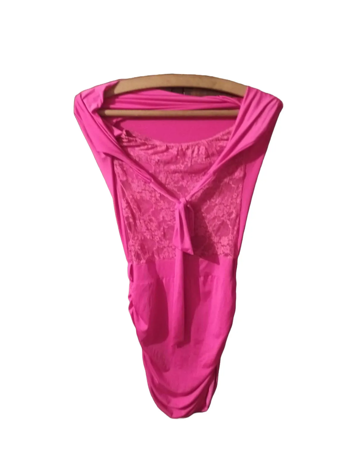 Rochie mulată Midi Shein EU 38 | Fuchsia, Dantelă, Elastan