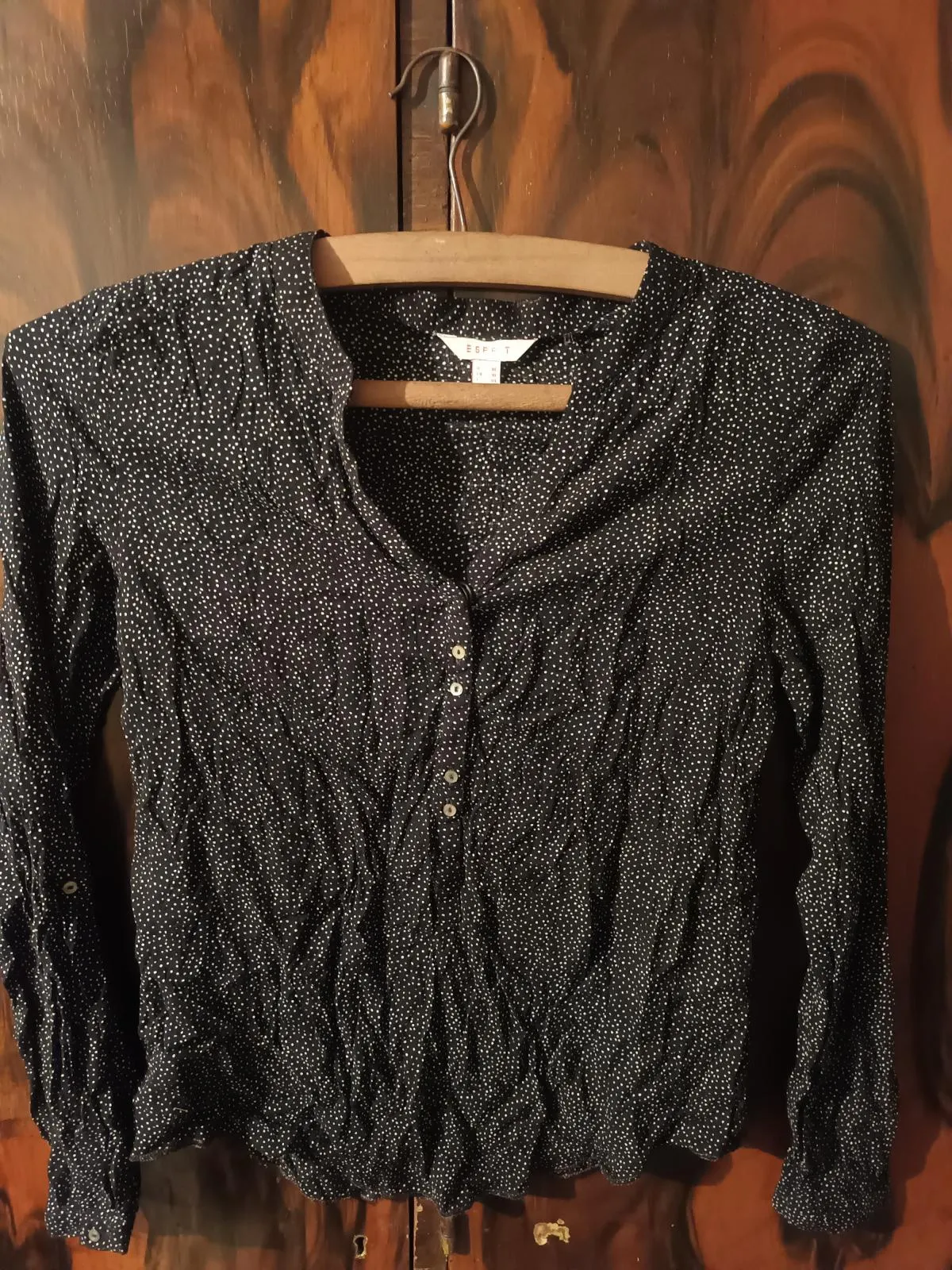 Cămașă Esprit EU 36 | Gri, Normal, Mânecă lungă, Buline & Imprimeuri mici - Image 2