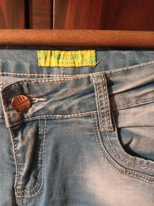 Blugi Miss Curry EU 38 | Bleu, Lungi, Denim - Image 4